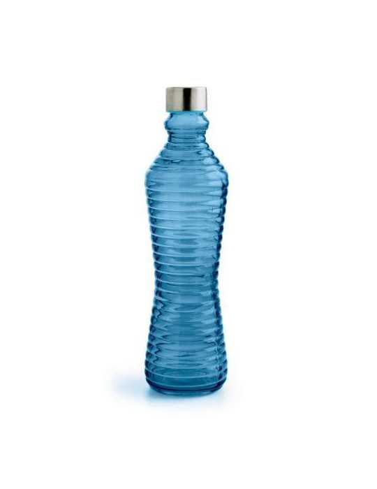 Botella 1L con Tapón Line Azul Rustik QD 7522015 [LOTE DE 10 Unidades] ENERIZ
