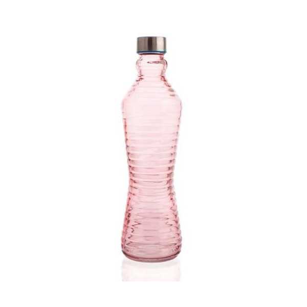 Botella 1L con Tapón Line Rosa QD 7522049 [LOTE DE 10 Unidades] ENERIZ