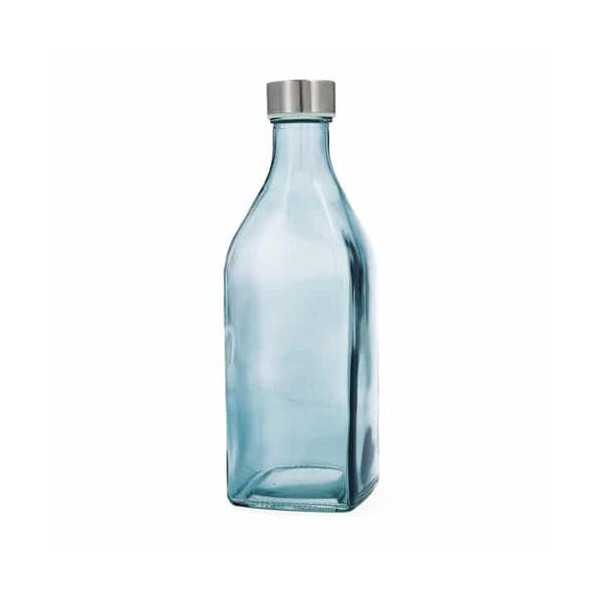 Botella Cuad 1L Turquesa Habitat QD 7522104 [LOTE DE 10 Unidades] ENERIZ