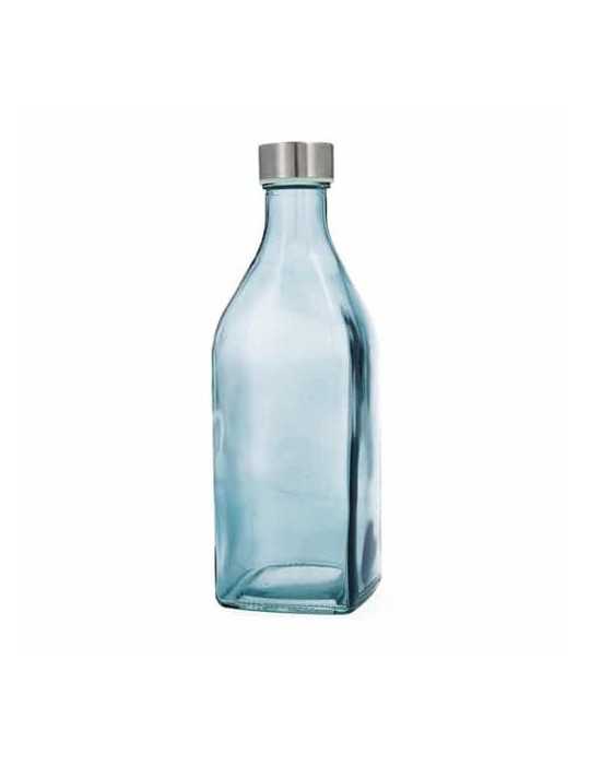 Botella Cuad 1L Turquesa Habitat QD 7522104 [LOTE DE 10 Unidades] ENERIZ