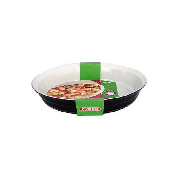Fuente Oval PYREX34X23 Ceram Azul/Balnco [LOTE DE 4 Unidades] ENERIZ