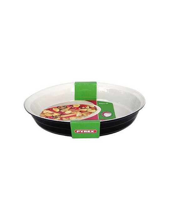 Fuente Oval PYREX34X23 Ceram Azul/Balnco [LOTE DE 4 Unidades] ENERIZ