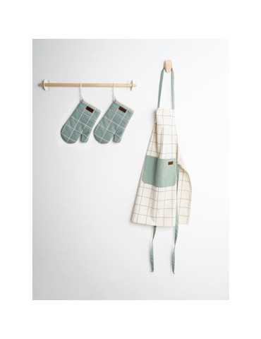 SET3 PCS Delantal y 2 Manoplas Rec Okapi [LOTE DE 4 Unidades] ENERIZ