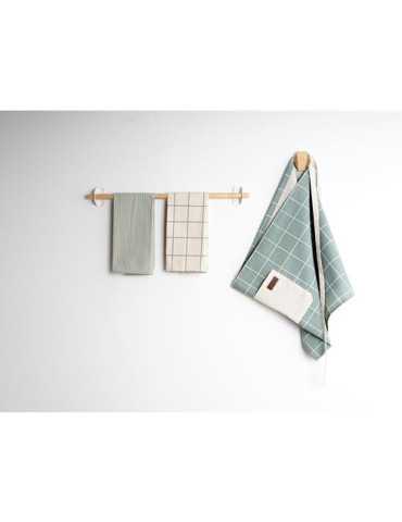 SET3 PCS Delantal Corto y 2 Paños Okapi [LOTE DE 4 Unidades] ENERIZ