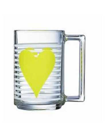 Mug 32CL Mon Coeur Amarillo T Lum 9305032 [LOTE DE 10 Unidades] ENERIZ