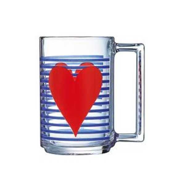 Mug 32CL Mon Coeur Rojo T Lum 9304510 [LOTE DE 10 Unidades] ENERIZ