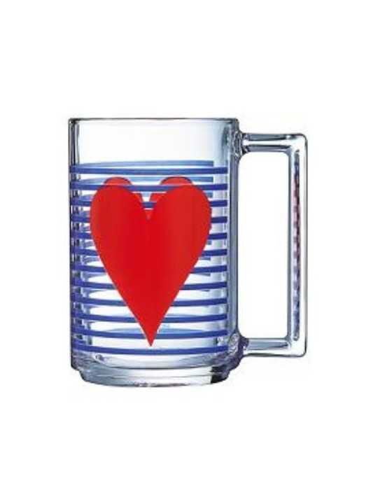Mug 32CL Mon Coeur Rojo T Lum 9304510 [LOTE DE 10 Unidades] ENERIZ