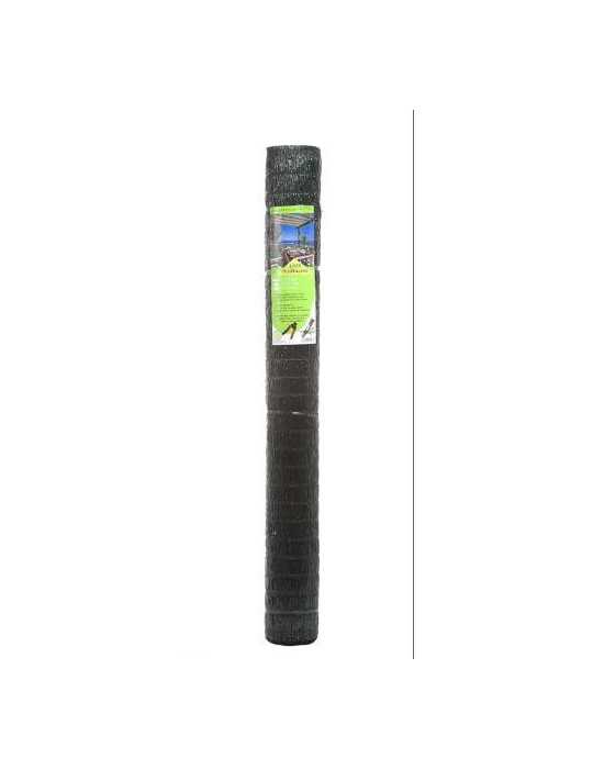 Rollo 5X1M Malla Rafia Ocultación Total 100% Verde [LOTE DE 2 Unidades] ENREJADOS