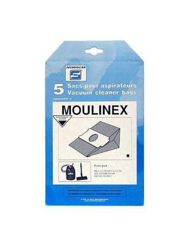 Caja 5 Bolsas Aspirador Moulinex Power-Pack [LOTE DE 4 Unidades] ERSA