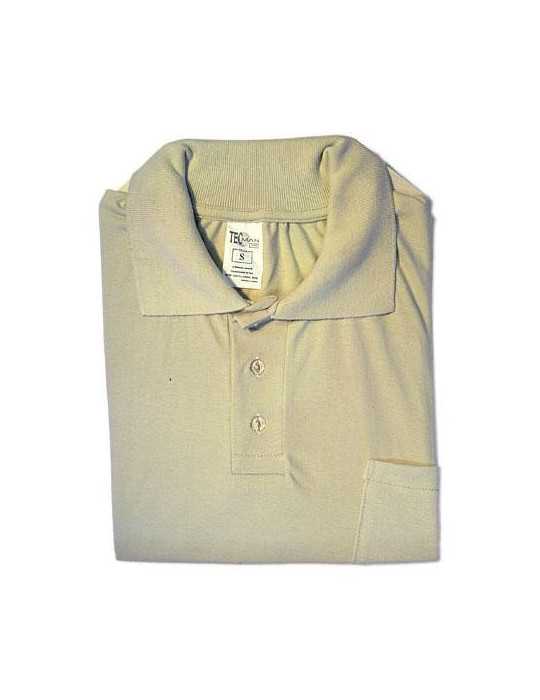 Polo Granito Tecman con Bolsillo Beige XXXL [LOTE DE 4 Unidades] ESDEPUNT