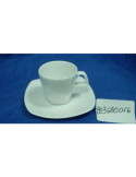 Juego 6 Tazas Cafe Porcelana Blanca Lotto Cuadrada [LOTE DE 2 Unidades] DANKOTUWA