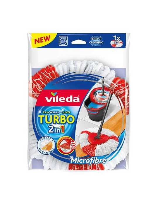Recambio Vileda Turbo 2 en 1 151608 [LOTE DE 4 Unidades] DARNAU