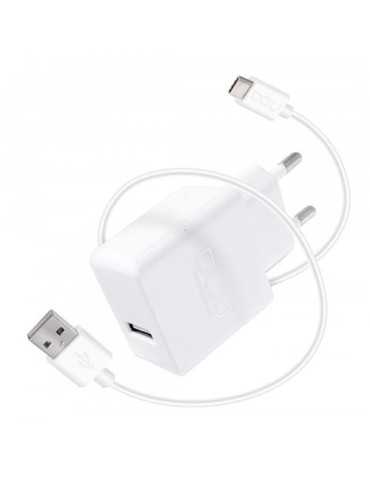 Cargador USB 5V 2.4A + Cable Tipo C 1M 37250000 [LOTE DE 2 Unidades] DCU