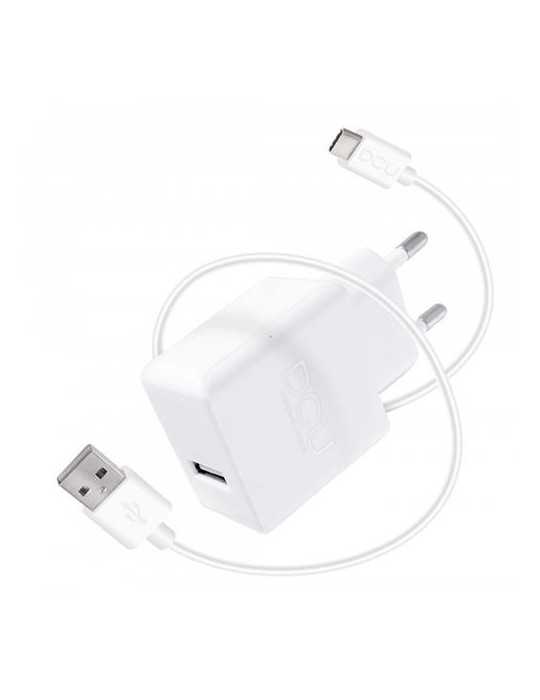 Cargador USB 5V 2.4A + Cable Tipo C 1M 37250000 [LOTE DE 2 Unidades] DCU