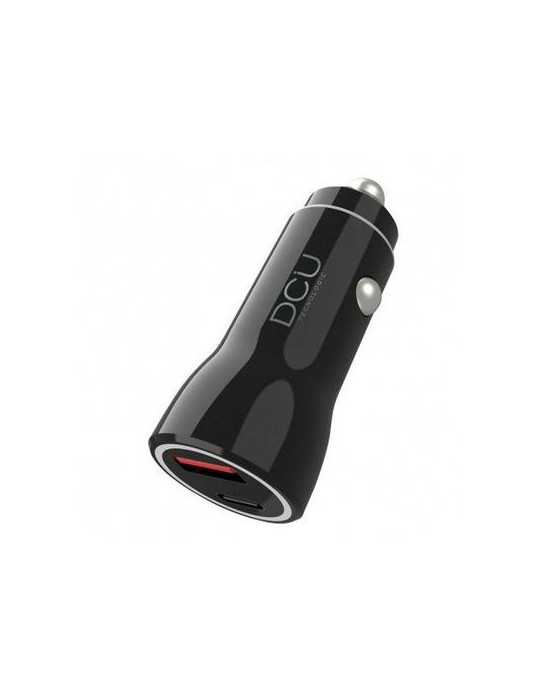Cargador Coche USB Carga Rápida 3.0+USB Type C 18W [LOTE DE 2 Unidades] DCU