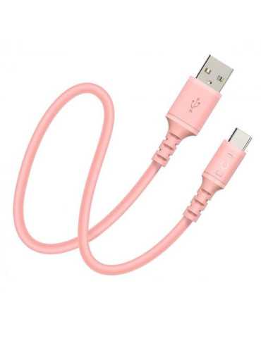 Cable Conexión USB C 2.0 Rosa 1M [LOTE DE 4 Unidades] DCU