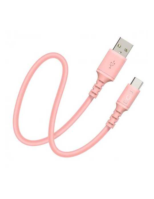 Cable Conexión USB C 2.0 Rosa 1M [LOTE DE 4 Unidades] DCU