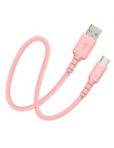 Cable Conexión USB C 2.0 Rosa 1M [LOTE DE 4 Unidades] DCU