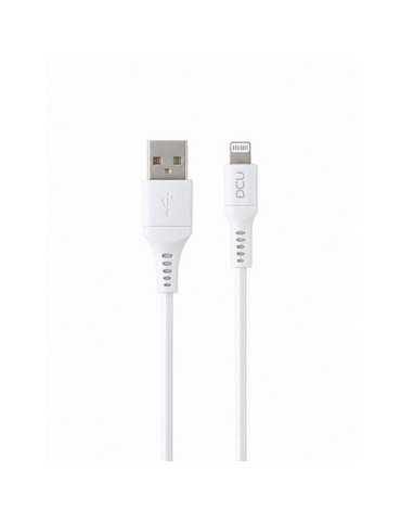 Cable USB-a Iphone 1M PVC Blanco 34101290 [LOTE DE 2 Unidades] DCU