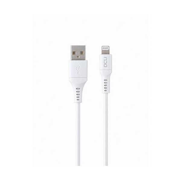 Cable USB-a Iphone 1M PVC Blanco 34101290 [LOTE DE 2 Unidades] DCU