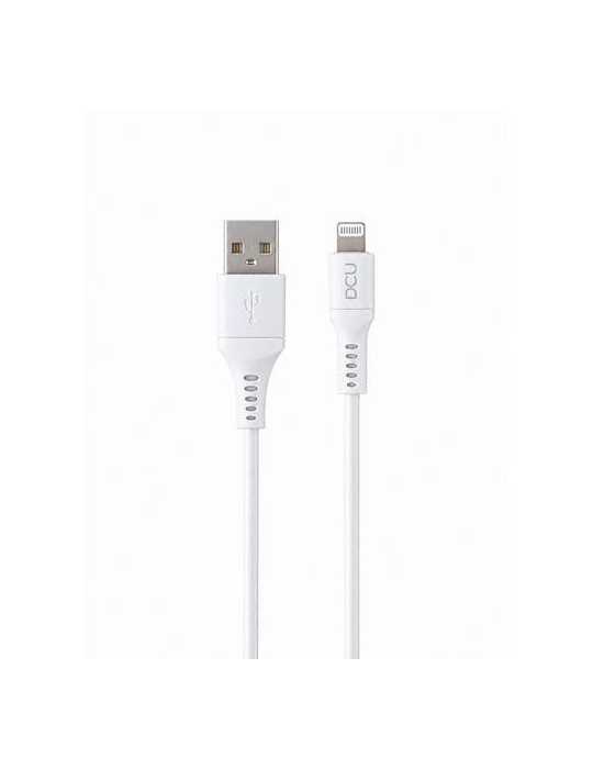 Cable USB-a Iphone 1M PVC Blanco 34101290 [LOTE DE 2 Unidades] DCU