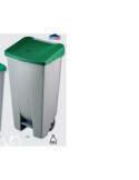 Contenedor con Ruedas y Pedal 120 L Verde DENOX