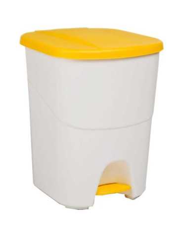 Pedalbin Ecologico 40 L Amarillo 24180 [LOTE DE 2 Unidades] DENOX