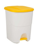 Pedalbin Ecologico 40 L Amarillo 24180 [LOTE DE 2 Unidades] DENOX