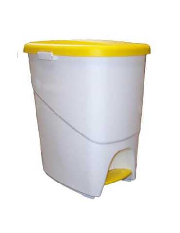 Pedalbin Ecologico 25 L Amarillo [LOTE DE 2 Unidades] DENOX