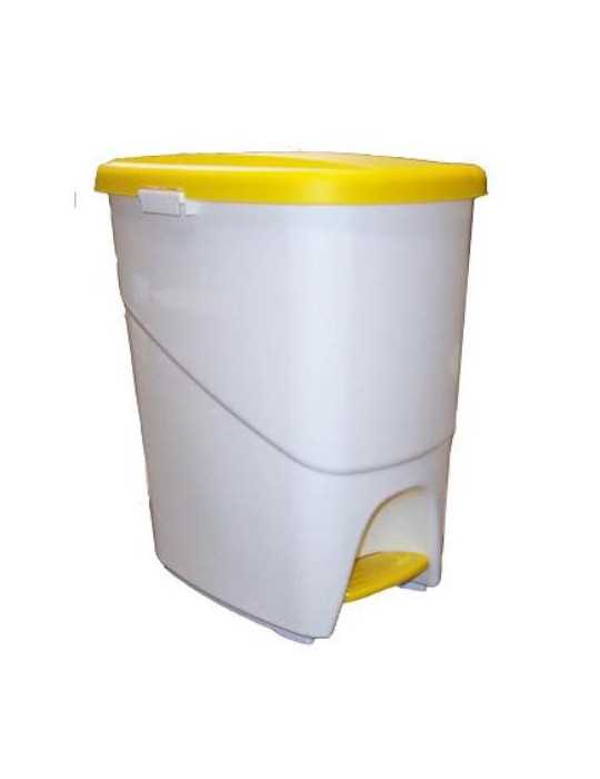 Pedalbin Ecologico 25 L Amarillo [LOTE DE 2 Unidades] DENOX