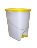 Pedalbin Ecologico 25 L Amarillo [LOTE DE 2 Unidades] DENOX
