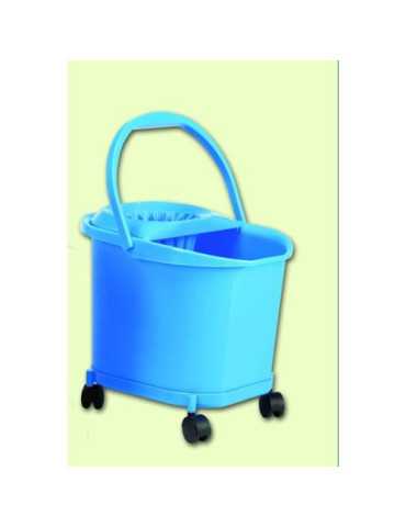 Cubo Fregasuelos con Ruedas AZUL23610 [LOTE DE 2 Unidades] DENOX
