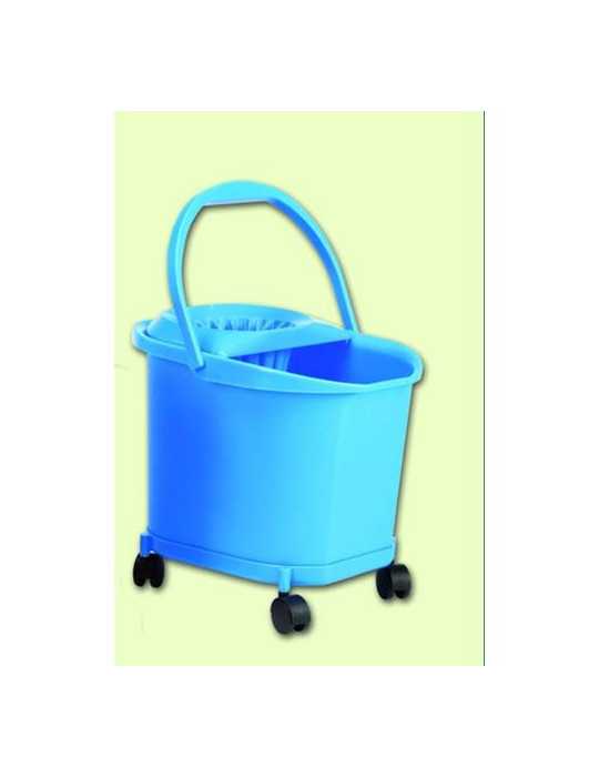 Cubo Fregasuelos con Ruedas AZUL23610 [LOTE DE 2 Unidades] DENOX