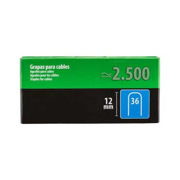 Grapa Cable N 36 12 mm 1000 Uds [LOTE DE 8 Unidades] DESA