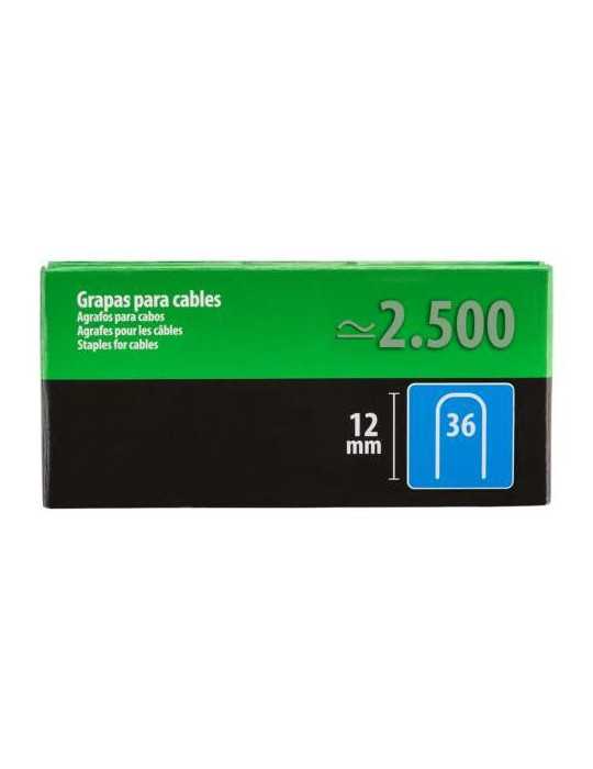 Grapa Cable N 36 12 mm 1000 Uds [LOTE DE 8 Unidades] DESA