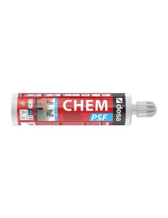 Taco Anclaje Químico Chem PSF 410ML 25400010 [LOTE DE 4 Unidades] DESA
