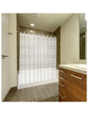 Cortina Baño Caldea PVC 180X200 Trans. con Anillas [LOTE DE 4 Unidades] DINTEX