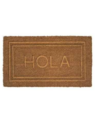 Felpudo Coco Prensado Hola Bord Natural 40X70 [LOTE DE 4 Unidades] DINTEX