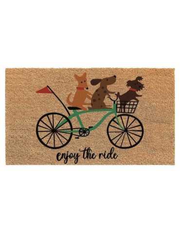 Felpudo Coco Blanco Bici 45X70 [LOTE DE 4 Unidades] DINTEX