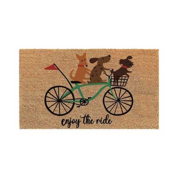 Felpudo Coco Blanco Bici 45X70 [LOTE DE 4 Unidades] DINTEX