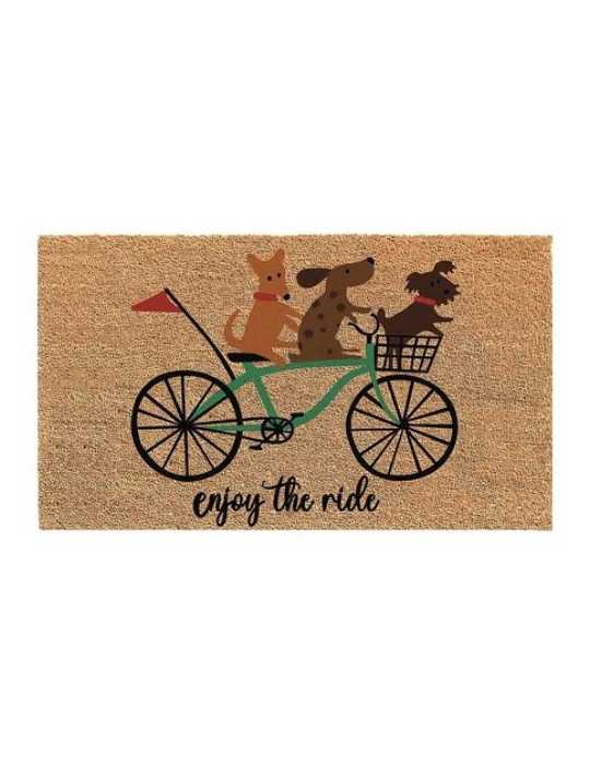 Felpudo Coco Blanco Bici 45X70 [LOTE DE 4 Unidades] DINTEX