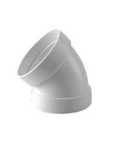 Codo Estanco Aluminio 45 Ø110MM Blanco CEMH45110 [LOTE DE 2 Unidades] DISMOL