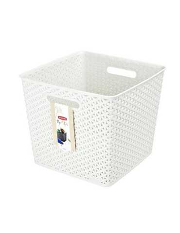 Cesta MY Style 25 L Blanca 196862 [LOTE DE 4 Unidades] CURVER