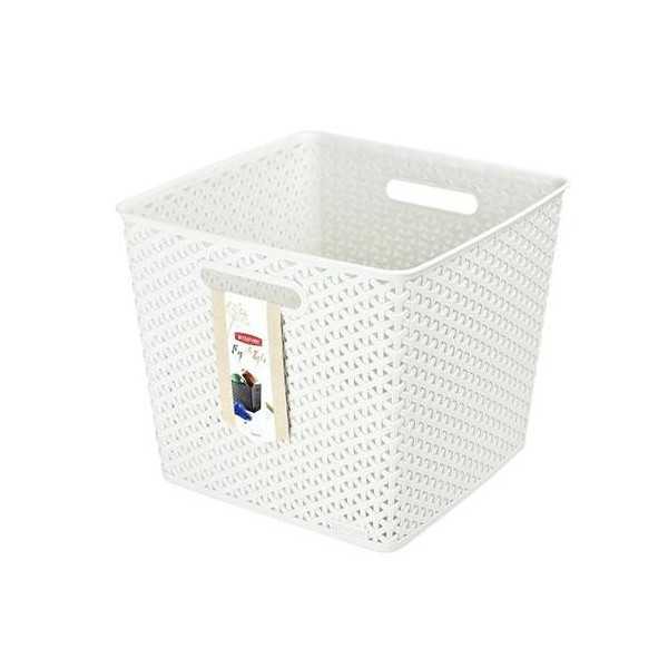 Cesta MY Style 25 L Blanca 196862 [LOTE DE 4 Unidades] CURVER