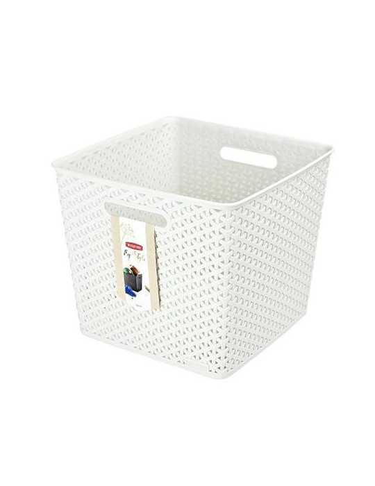 Cesta MY Style 25 L Blanca 196862 [LOTE DE 4 Unidades] CURVER