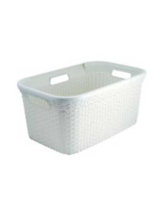 Cesta Natural Style 45 L Blanca 187492 [LOTE DE 2 Unidades] CURVER