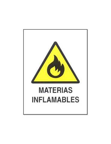 Cartel PVC 40X30 Materias Inflamables 0219 [LOTE DE 6 Unidades] CV TOOLS