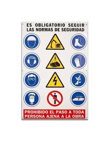 Cartel PVC de 1X0.70 Combinado 0244 [LOTE DE 4 Unidades] CV TOOLS