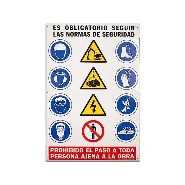 Cartel PVC de 1X0.70 Combinado 0244 [LOTE DE 4 Unidades] CV TOOLS