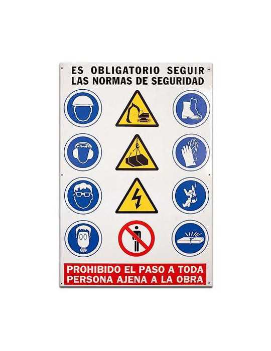 Cartel PVC de 1X0.70 Combinado 0244 [LOTE DE 4 Unidades] CV TOOLS